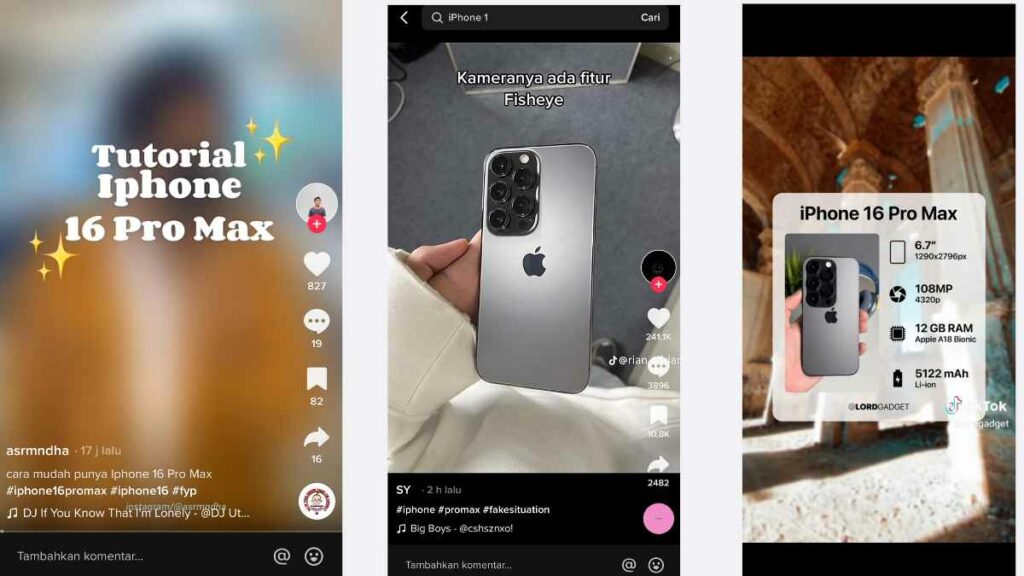 iPhone 16 Pro Max Viral di TikTok